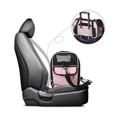 Show full view: Jespet Soft-Sided Dog & Cat Carrier Bag, Pink, 17-in slide 6 of 9