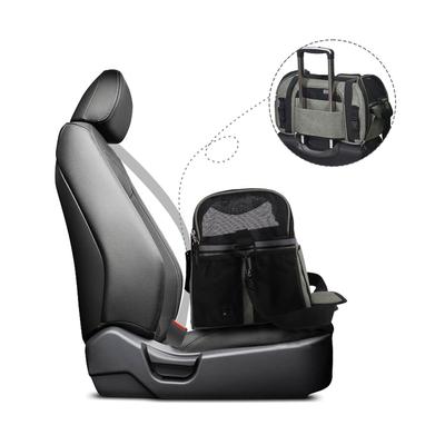 Show full view: Jespet Soft-Sided Dog & Cat Carrier Bag, Smoke Grey, 17-in slide 6 of 9