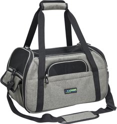 Jespet Soft-Sided Dog & Cat Carrier Bag, Smoke Grey, 19-in