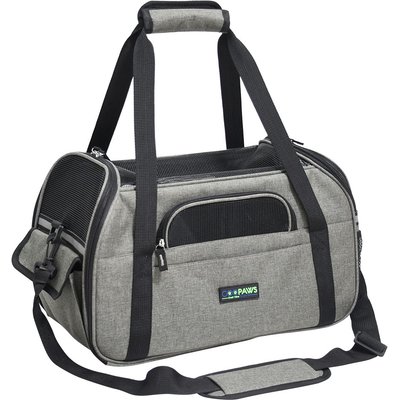 Jespet Jespet Soft-Sided Dog & Cat Carrier Bag, Smoke Grey, 19-in