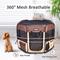 Show in main carousel: Jespet Soft-Sided Dog & Cat Playpen, Brown, 36-in slide 5 of 10