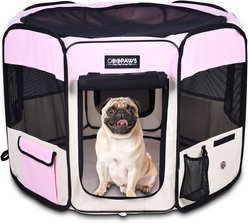 Jespet Soft-Sided Dog & Cat Playpen, Pink, 36-in