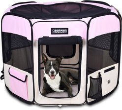 Jespet Soft-Sided Dog & Cat Playpen, Pink, 45-in
