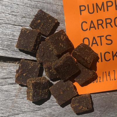 Show full view: Jiminy's Cricket Cookie Pumpkin & Carrot Recipe Chicken-Free Soft Training Dog Treats, 6-oz bag, count slide 5 of 11