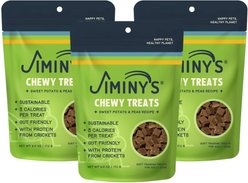 Jiminy's Cricket Peas & Sweet Potato Recipe Chicken-Free Dog Treats, 6-oz bag, 3 count