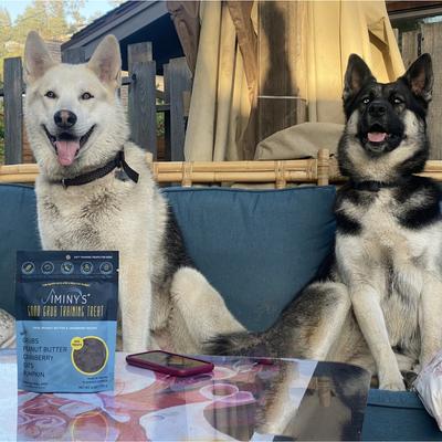 Show full view: Jiminy's Good Grub Peanut Butter & Cranberry Flavor Soft Training Dog Treats, 6-oz bag, 1 count slide 9 of 10