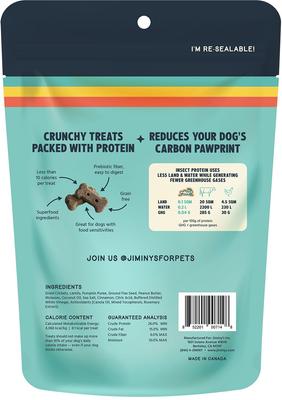 Show full view: Jiminy's Grain-Free Cricket Cookie Original Recipe Dog Treats, 5-oz bag, 1 count slide 3 of 10