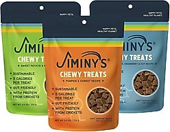 Jiminy's Mixed Flavors Grain-Free Soft & Chewy Dog Training Treats, 6-oz bag, 3 count