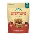 Jinx Beef & Bone Broth Biscuits Crunchy Dog Treats, 16-oz bag