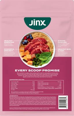 Show full view: Jinx Beef, Brown Rice & Sweet Potato ALS Kibble Dog Dry Food, 4-lb bag slide 3 of 13