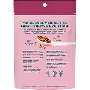 Jinx Beef Crumbles High-Protein Dry Dog Food Topper, 4-oz bag