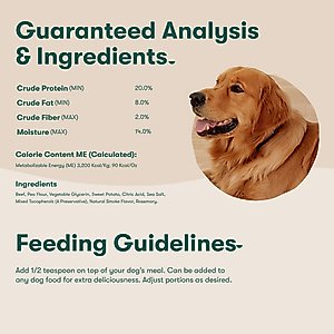 Jinx Beef Crumbles High-Protein Dry Dog Food Topper, 4-oz bag
