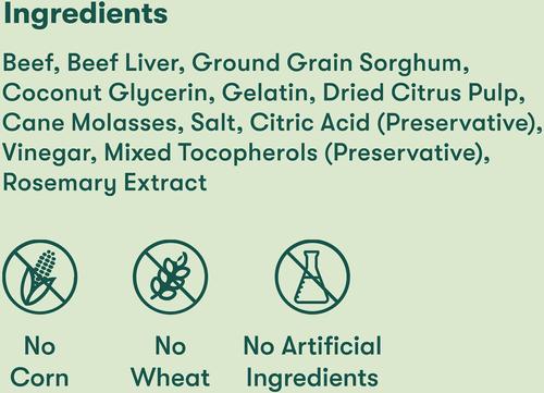 Show full view: Jinx Beef Tenders Jerky Dog Treats, 5-oz bag
 slide 6 of 9