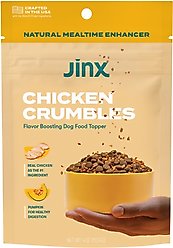 Jinx Chicken Crumbles High-Protein Dry Dog Food Topper, 4-oz bag