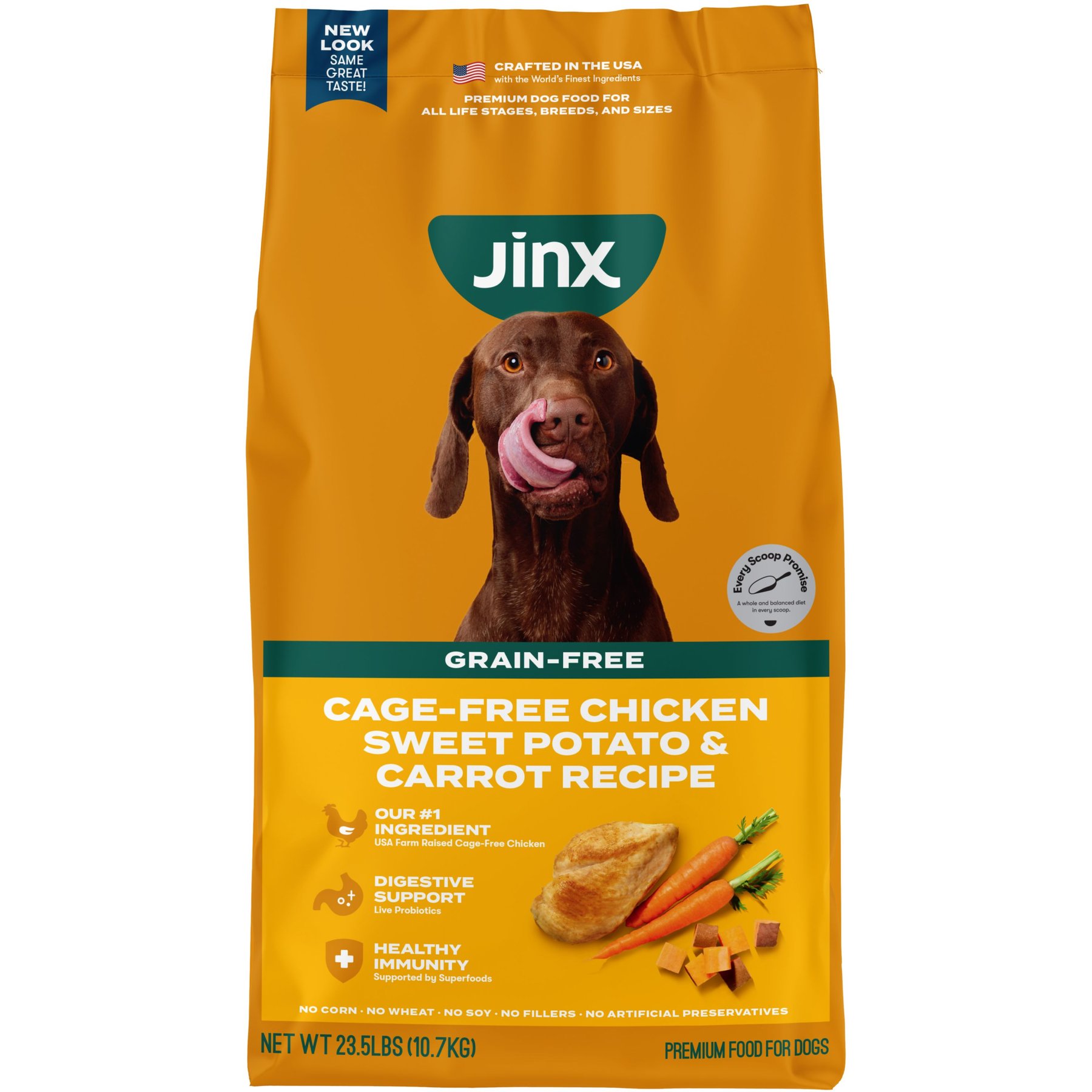 Jinx Chicken, Sweet Potato & Carrot ALS Kibble Dog Dry Food, 47-lb bundle