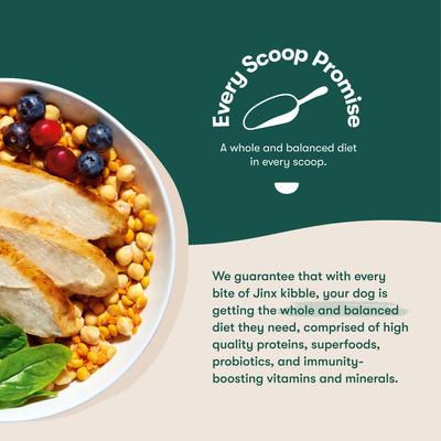 Show full view: Jinx Chicken, Sweet Potato & Carrot ALS Kibble Dog Dry Food, 4-lb bag slide 7 of 13