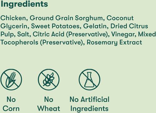 Show full view: Jinx Chicken Sweet Potato Tenders Jerky Dog Treats, 5-oz bag slide 6 of 9