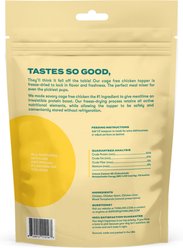 Jinx Freeze-Dried Chicken Dry Dog Food Topper, 3-oz bag slide 2 of 7