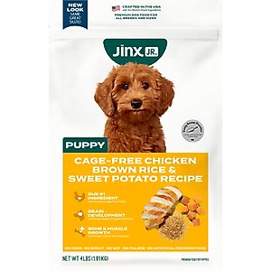 Jinx Jr Whole Grain Chicken Recipe Natural Dry Puppy Food, 4-lb bag