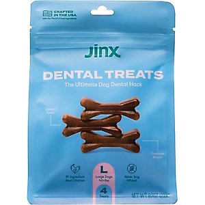 Jinx Large Dental Dog Treats, 4 count