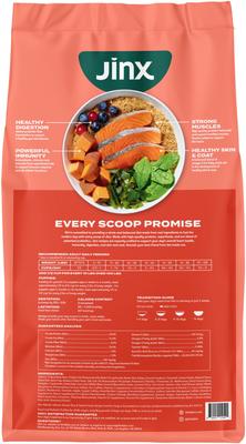 Show full view: Jinx Salmon, Brown Rice & Sweet Potato ALS Kibble Dog Dry Food, 23.5-lb bag slide 8 of 13