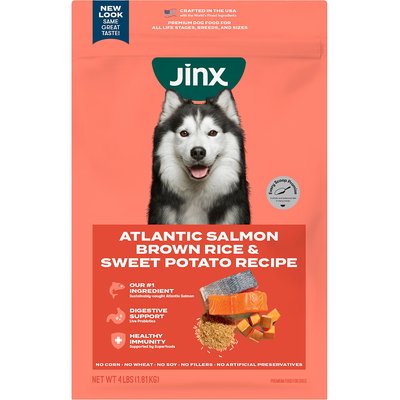 Jinx Jinx Salmon, Brown Rice & Sweet Potato ALS Kibble Dog Dry Food, 4-lb bag