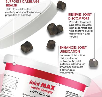 Show full view: Joint MAX Double Strength Soft Chews for Dogs, 120 count slide 3 of 12