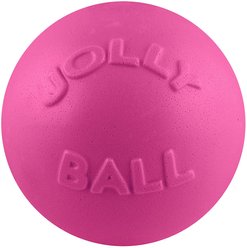 Jolly Pets Bounce-n-Play Dog Toy, Pink, 4.5-in