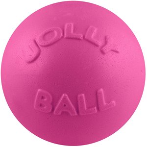 Jolly Pets Bounce-n-Play Dog Toy, Pink, 4.5-in