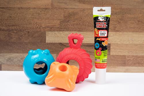 Show full view: Jolly Pets Fill'n Pumpkin Peanut Butter Dog Treat, 5-oz tube slide 4 of 6