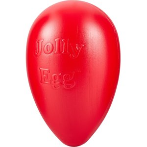 Jolly Pets Jolly Egg Dog Toy, Red, 12-in