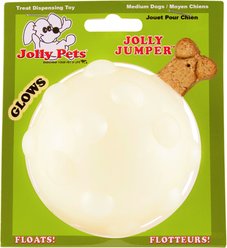 Jolly Pets Jolly Jumper Ball Dog Toy, Glow, 4-in