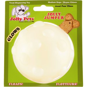 Jolly Pets Jolly Jumper Ball Dog Toy, Glow, 4-in