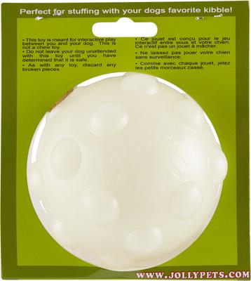 Show full view: Jolly Pets Jolly Jumper Ball Dog Toy, Glow, 4-in slide 2 of 7