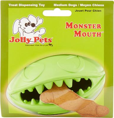Show full view: Jolly Pets Monster Mouth Dog Toy, 4-in slide 4 of 7