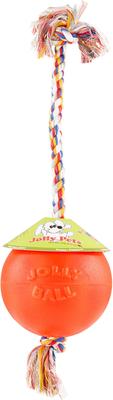 Show full view: Jolly Pets Romp-n-Roll Dog Toy, Orange, 6-in slide 4 of 6