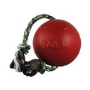 Jolly Pets Romp-n-Roll Dog Toy, Red, 8-in