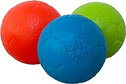 Jolly Pets Stuffing-Free Soccer Ball Dog Toy, Orange, 4-in slide 2 of 2