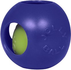 Jolly Pets Teaser Ball Dog Toy, Blue, 4.5-in