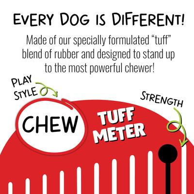 Show full view: Jolly Pets Tuff Flyer Dog Flying-Discs Toy, Red, 8.5-in slide 5 of 6