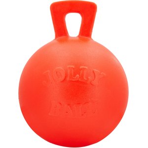 Jolly Pets Tug-n-Toss Dog Toy, Orange, 10-in