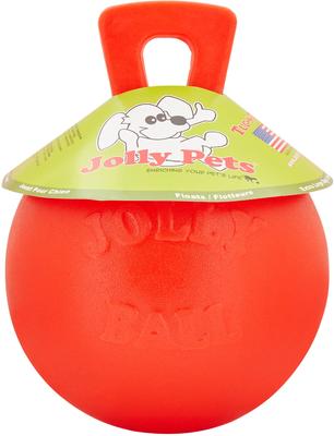 Show full view: Jolly Pets Tug-n-Toss Dog Toy, Orange, 10-in slide 3 of 6