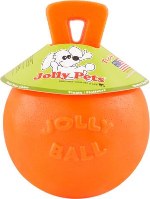 Show full view: Jolly Pets Tug-n-Toss Dog Toy, Orange, 6-in slide 6 of 9