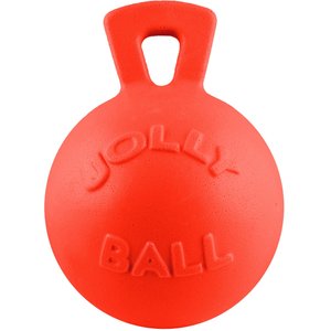 Jolly Pets Tug-n-Toss Dog Toy, Orange, 8-in