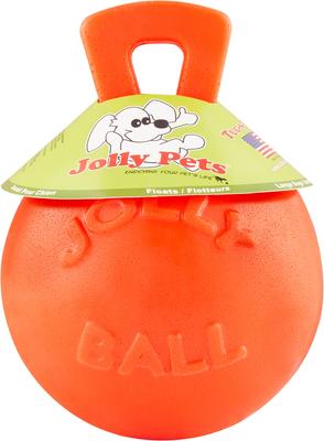 Show full view: Jolly Pets Tug-n-Toss Dog Toy, Orange, 8-in slide 5 of 8
