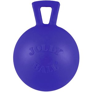 Jolly Pets Tug-n-Toss Mini Dog Toy, Blue, 4-in