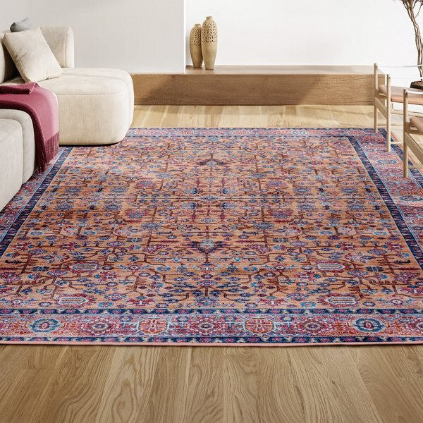JONATHAN Y Kemer All-Over Persian Machine-Washable Dog & Cat Rug