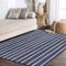 Show in main carousel: JONATHAN Y Rand Distressed Ticking Stripe Machine-Washable Runner Dog & Cat Rug, Navy/Gray, 8 x 10-ft slide 5 of 9