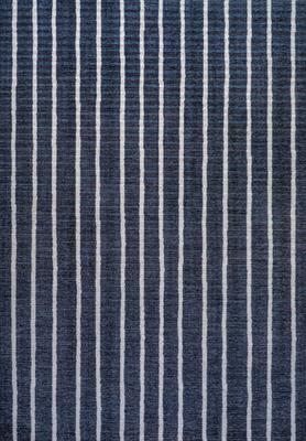Show full view: JONATHAN Y Rand Distressed Ticking Stripe Machine-Washable Runner Dog & Cat Rug, Navy/Gray, 8 x 10-ft slide 9 of 9