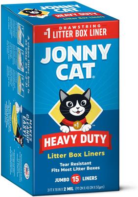 Jonny Cat Heavy Duty Tear-Resistant Litter Box Liners, Jumbo
